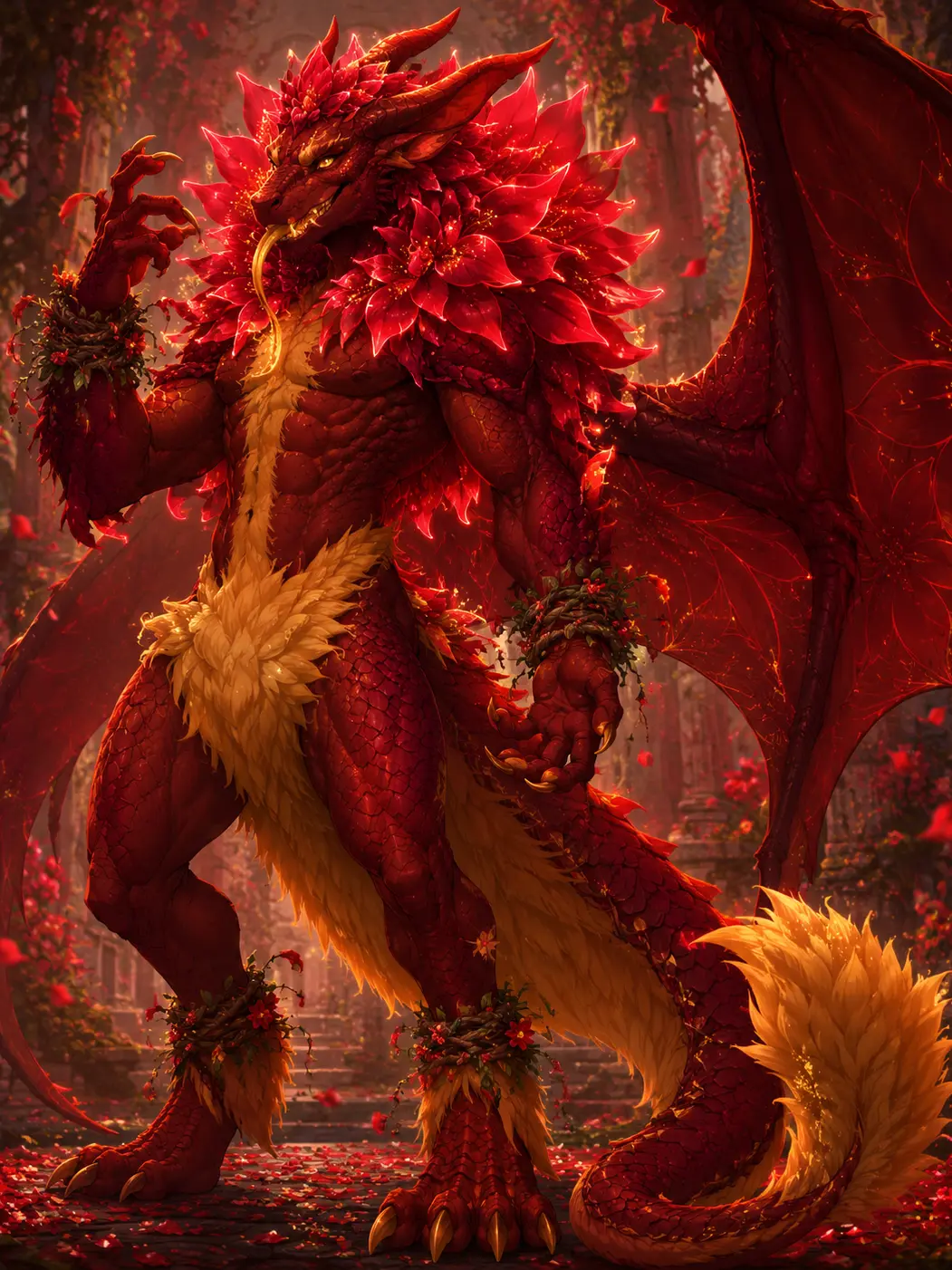 Wolfgodd3ss의 Poinsettar, Flame of a Thousand Petals