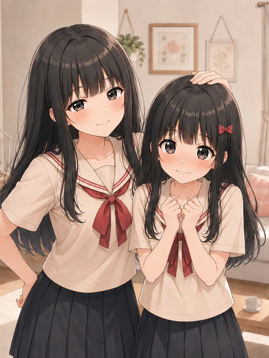 Mumeniku1914의 兄のことが大大大好きな可愛い2人の妹