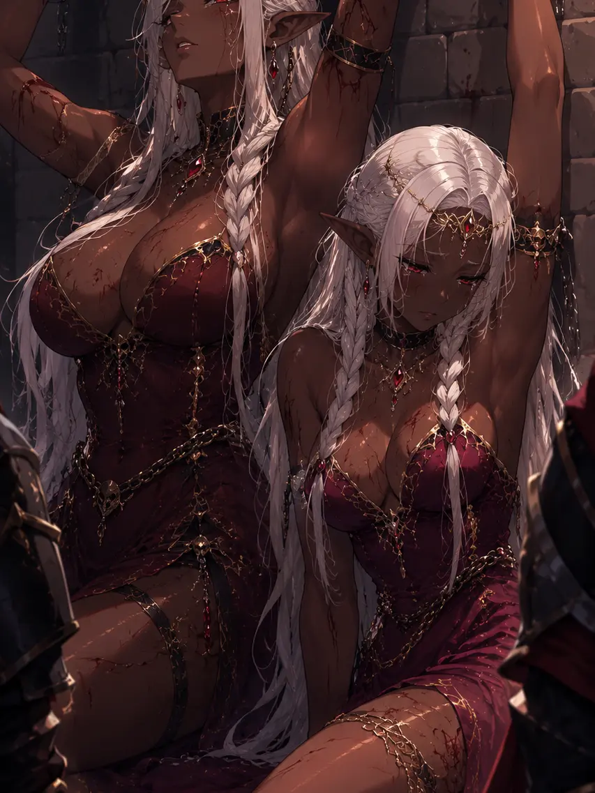 GraySloth9993의 Dark Elf Queen and Princess