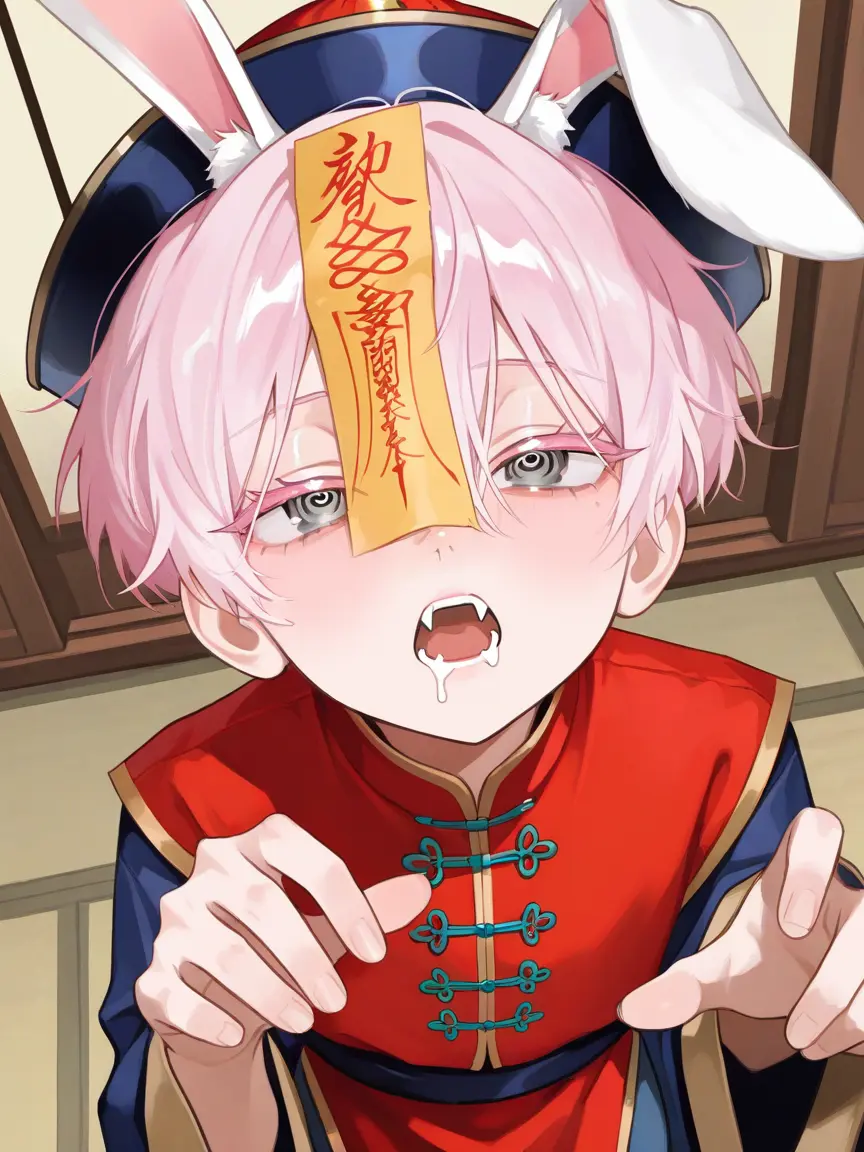 syotakawaiineeeee의 かわいいうさぎキョンシーが懐いてきた！