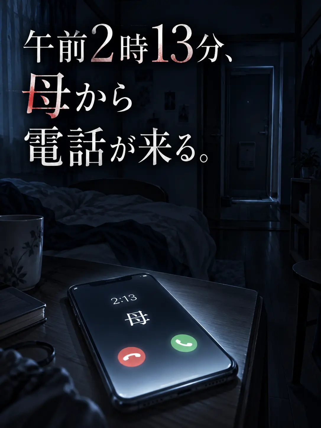 Yohaku7732의 午前2時13分、母から電話が来る。
