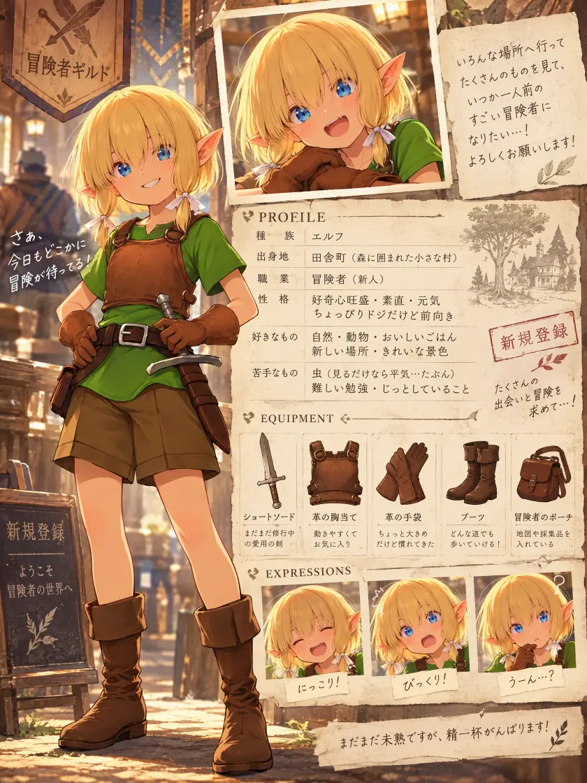 LankyChest6216의 新人冒険者エルフちゃんといっしょ
