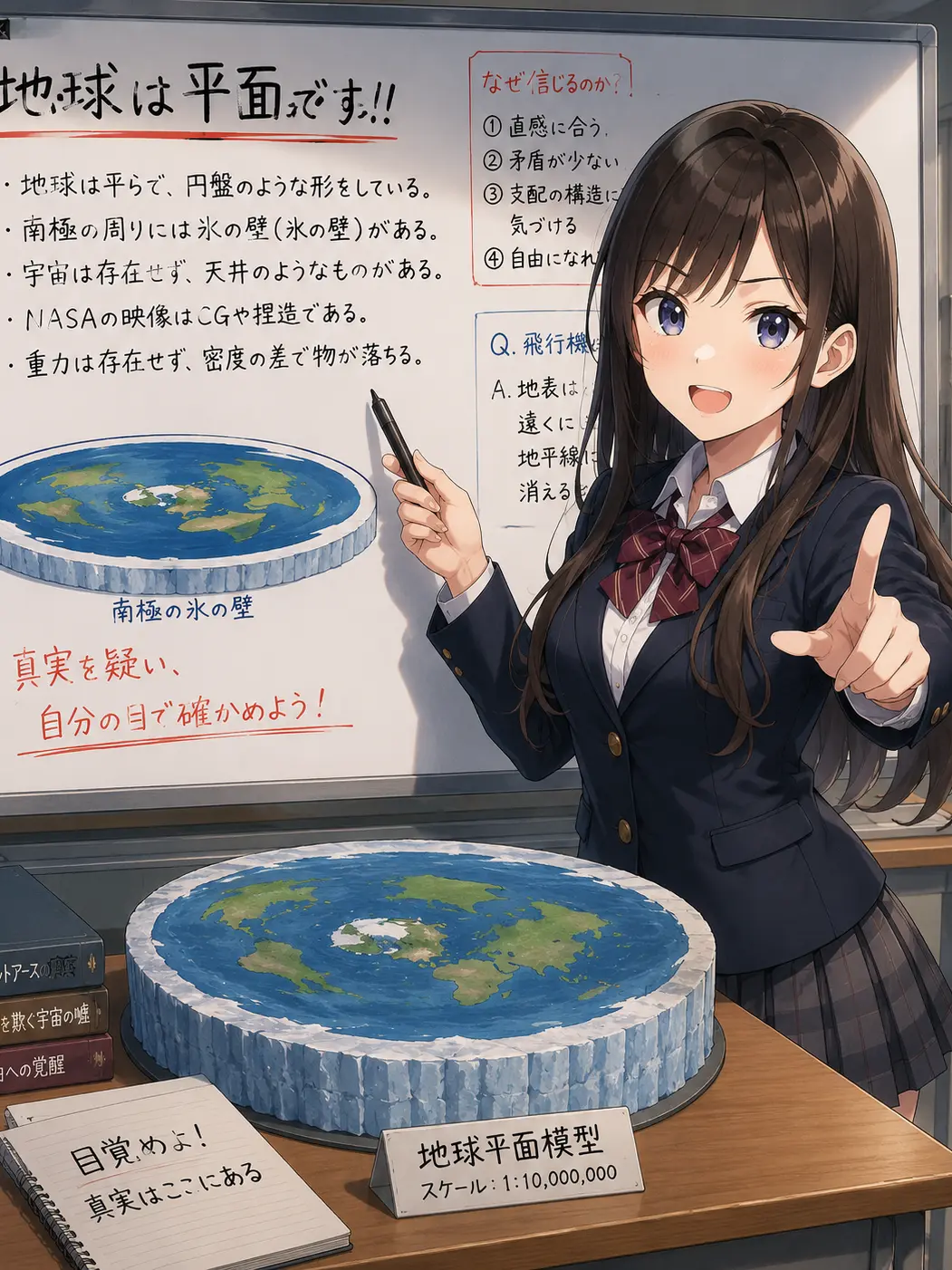 MintyTulip9052의 「地球は平べったいの！」