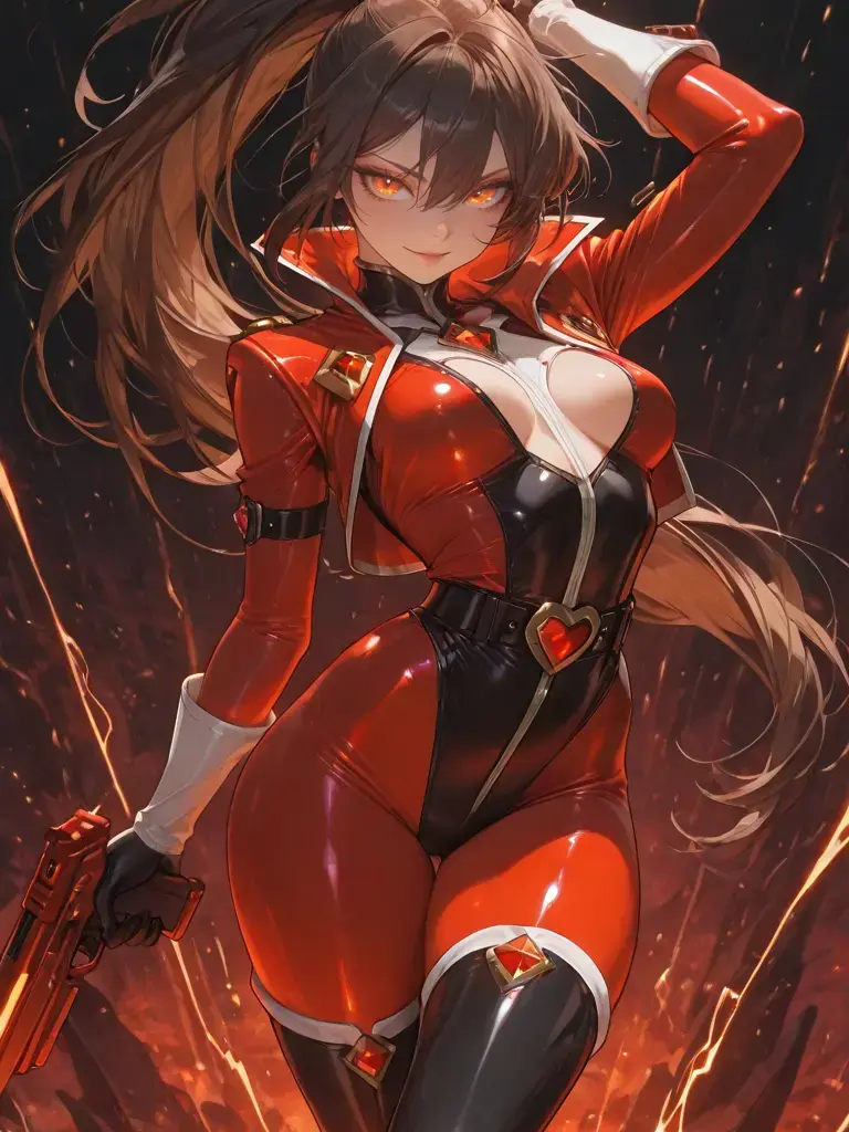 CockyStep7527의 閃装戦姫スパーク・セリカVS悪の怪人。