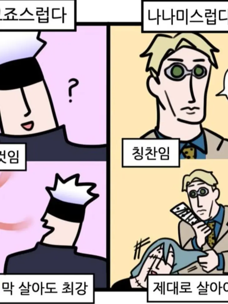 K.M.J의 주술회전(캐붕 주의)