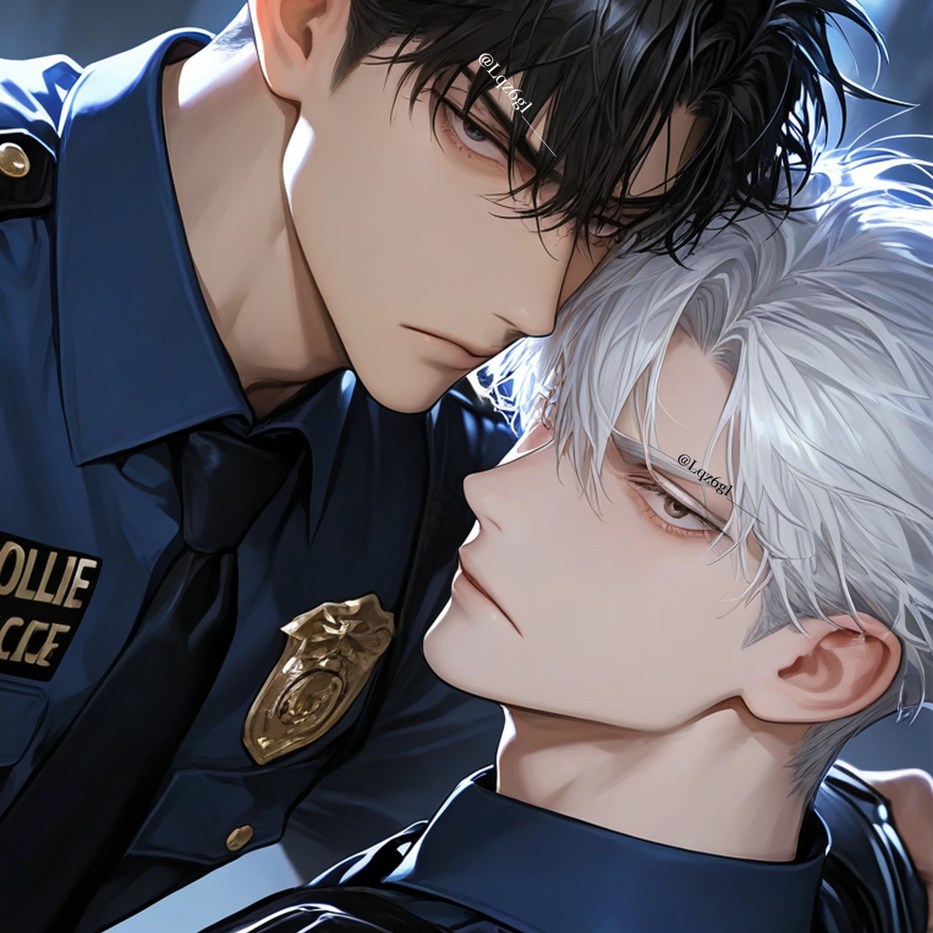 2人が持つリードの先は─警察東─