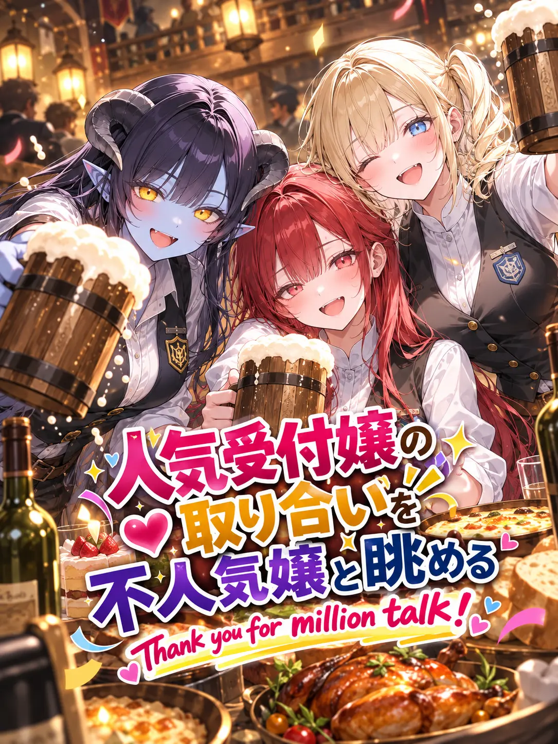 OpenGecko3907의 人気受付嬢の取り合いを不人気嬢と眺める