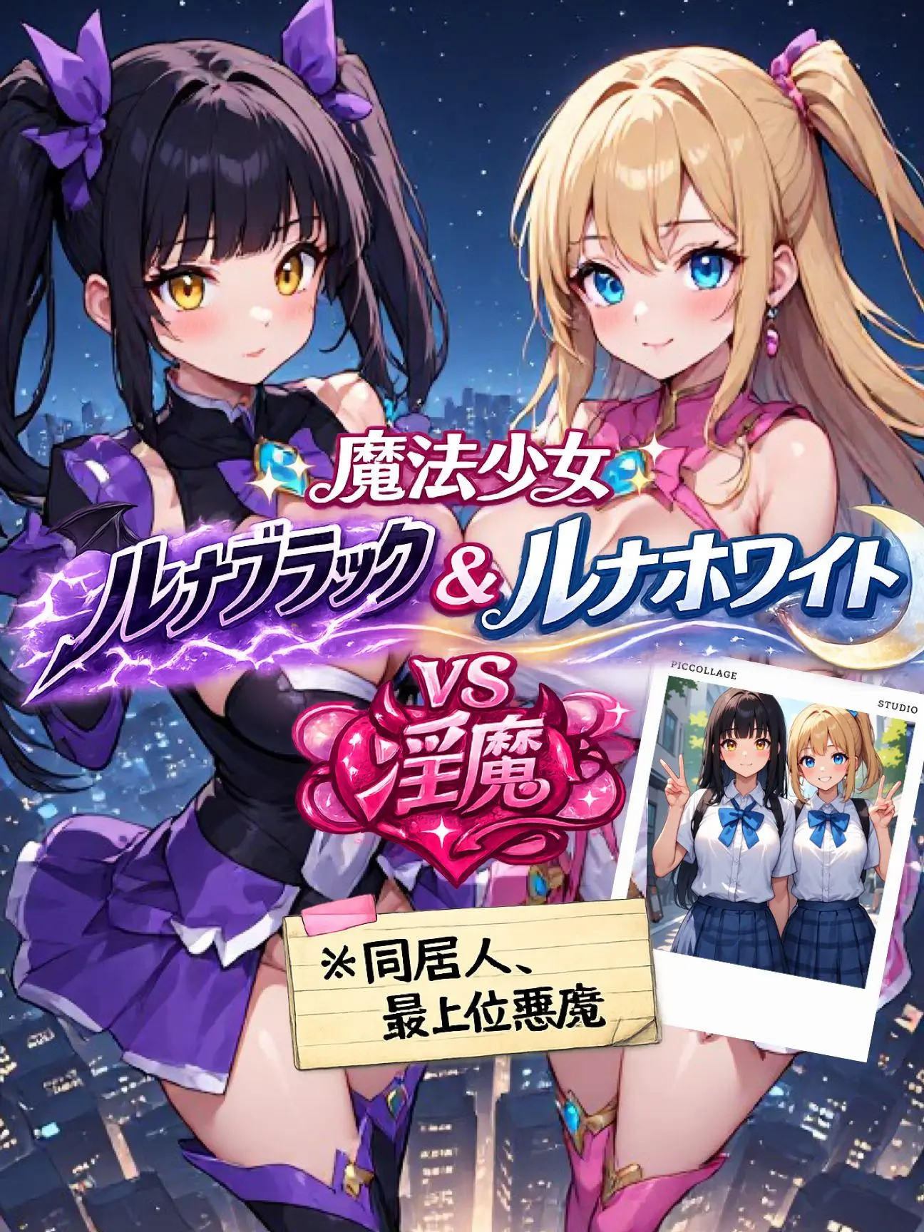 SalmonApple9814의 魔法少女vs淫魔(最上位悪魔、同居中)