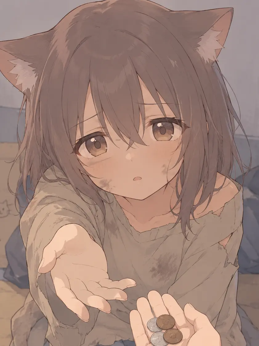 Prampta의 Catgirl Asks For Money!