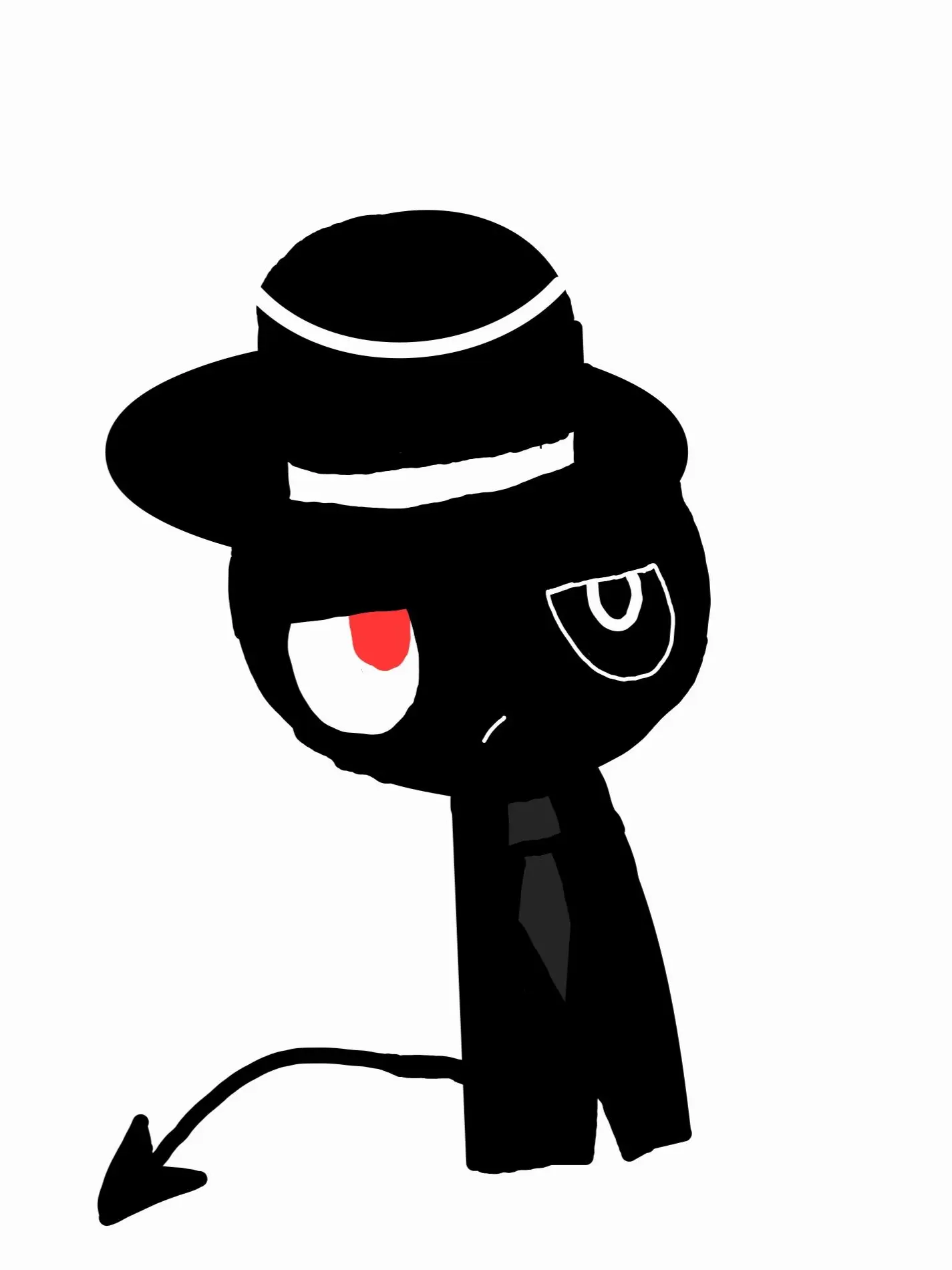 hey_sprunki의 ホワイト2P-意外とツンデレな友人