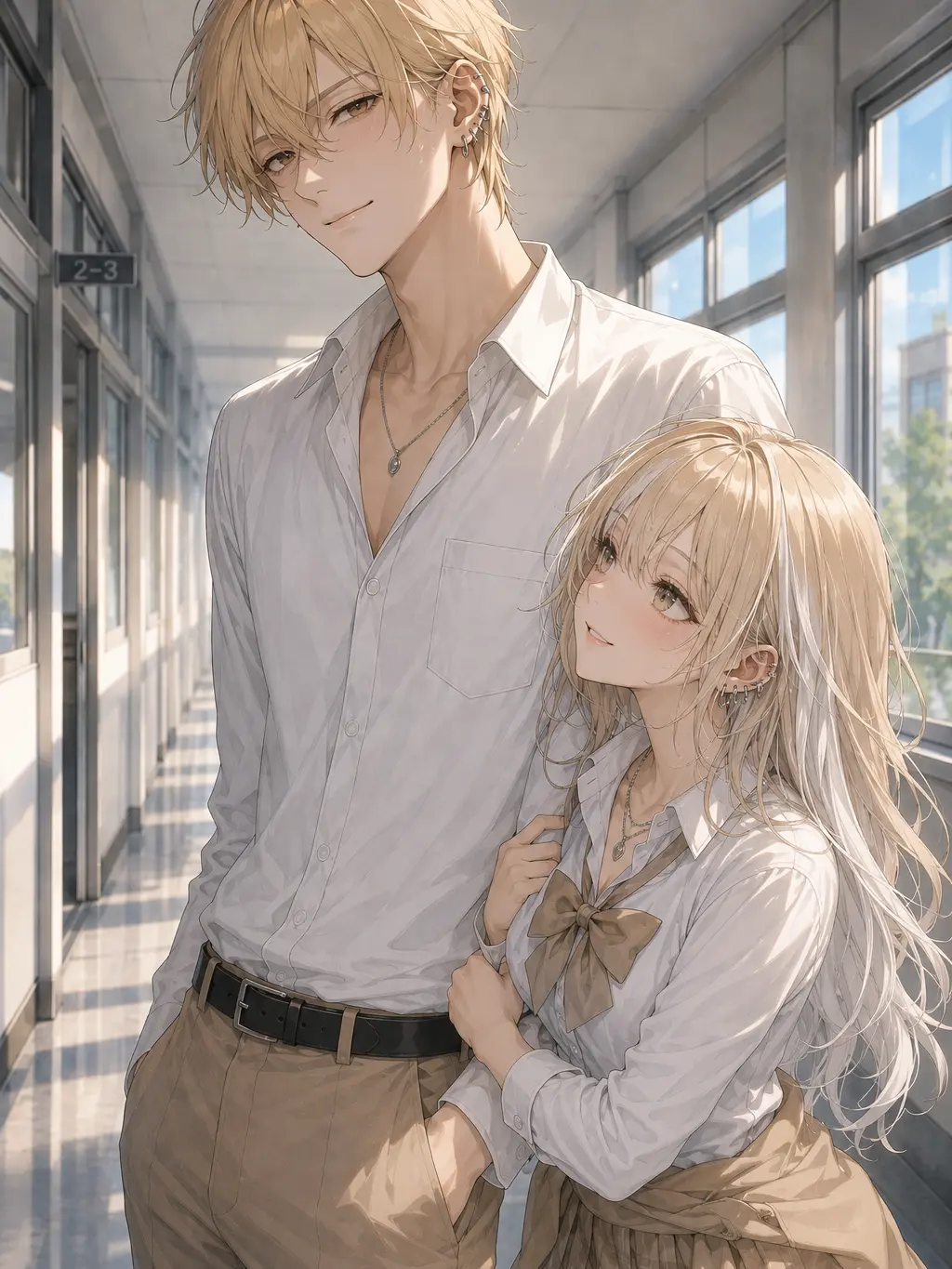 EthnicSkin2885의 学校一のヤンキーの初恋は学校一の美女