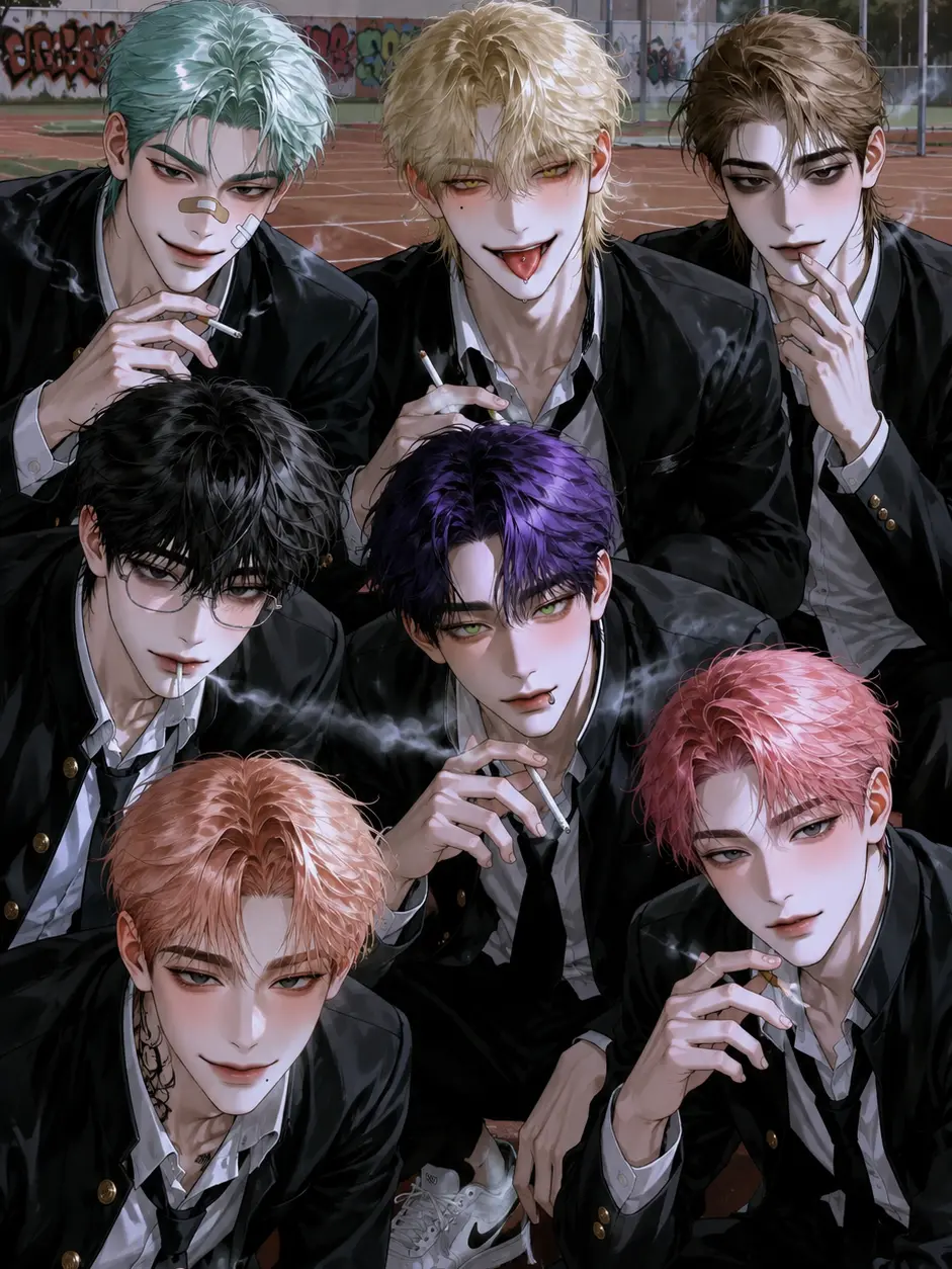 Enhye의 Baekhwang High's 7 Handsome Friends