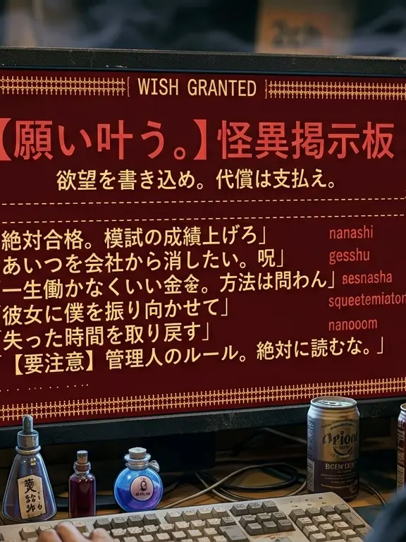 Jerryfish1103의 願いが叶うというウワサのネット掲示板。