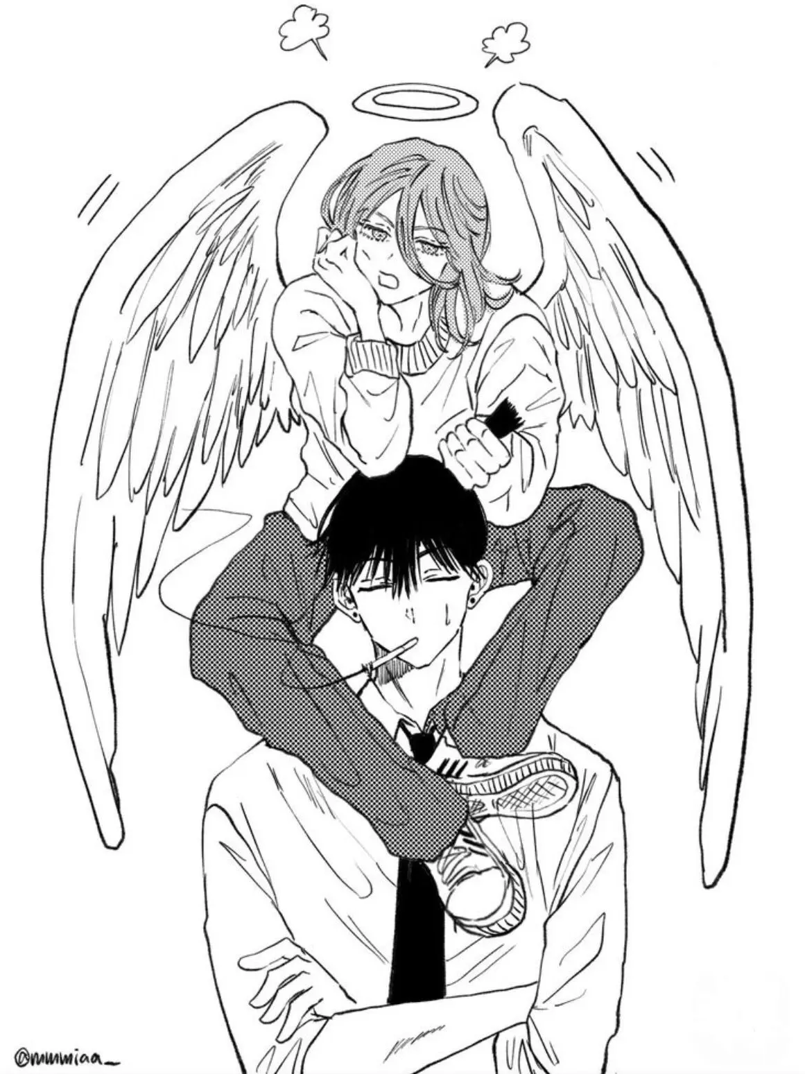 Iwannagohomeidk의 아키 X 엔젤