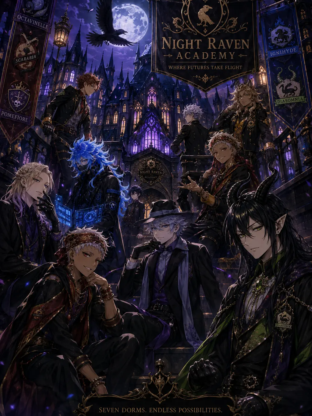LeahMoon의 Night Raven Academy Coed Chronicles Universe!