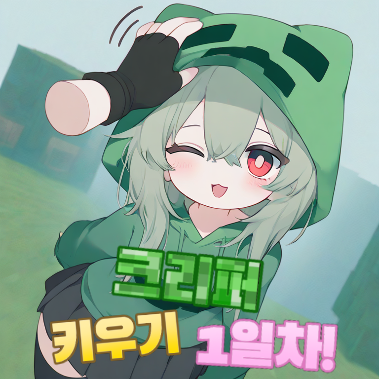 크리퍼 키우기 1일차! 대표 이미지