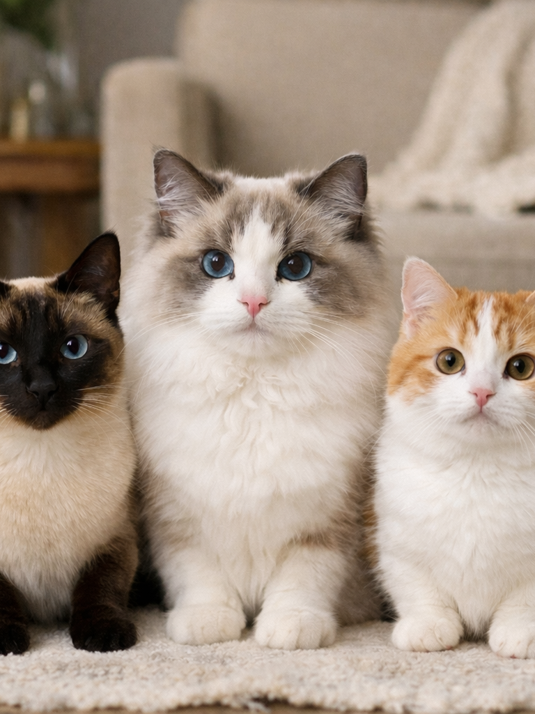 고양이 3마리 키우기 대표 이미지