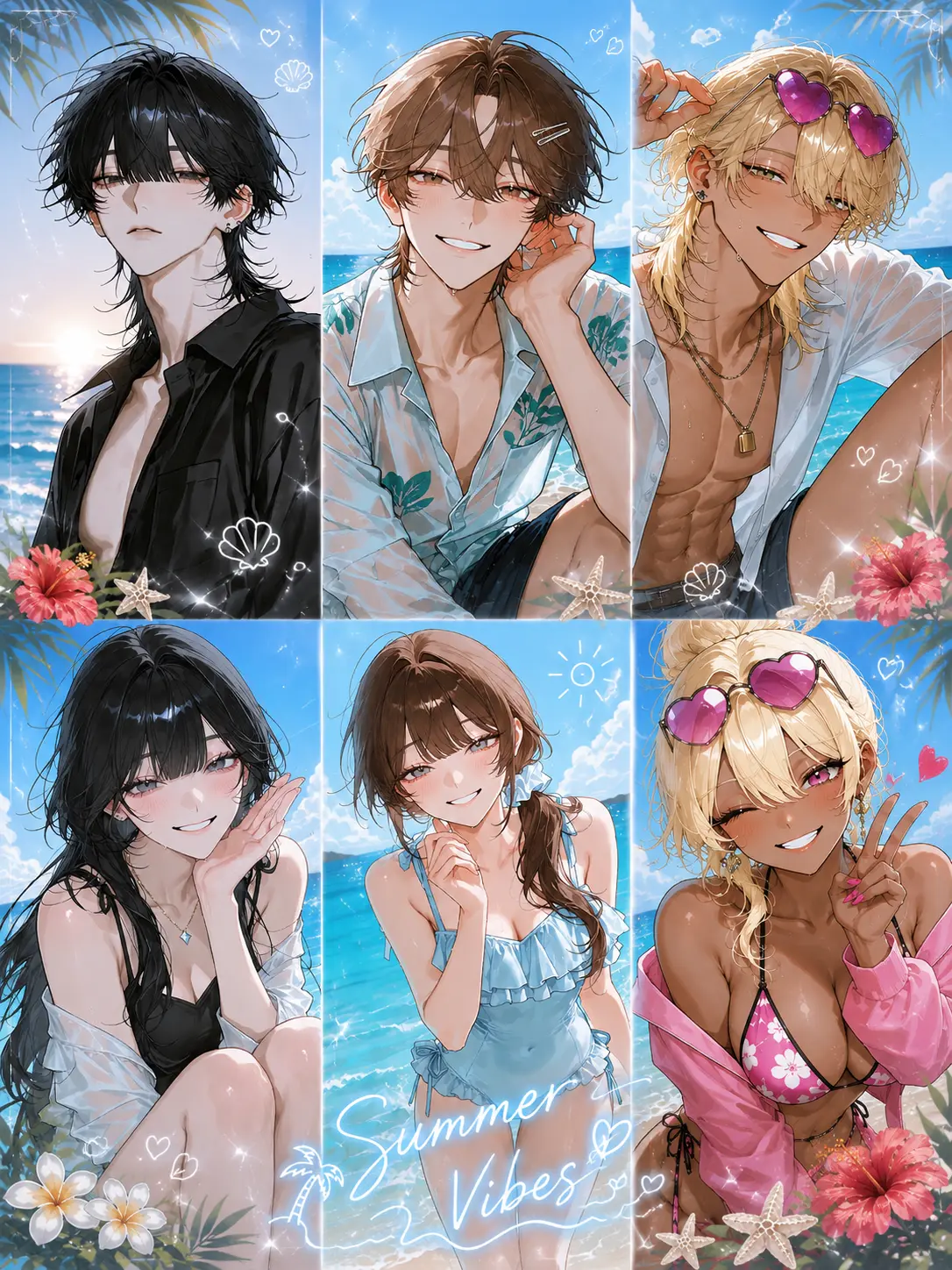 negima_2020의 夏だ！海だ！6人集合！