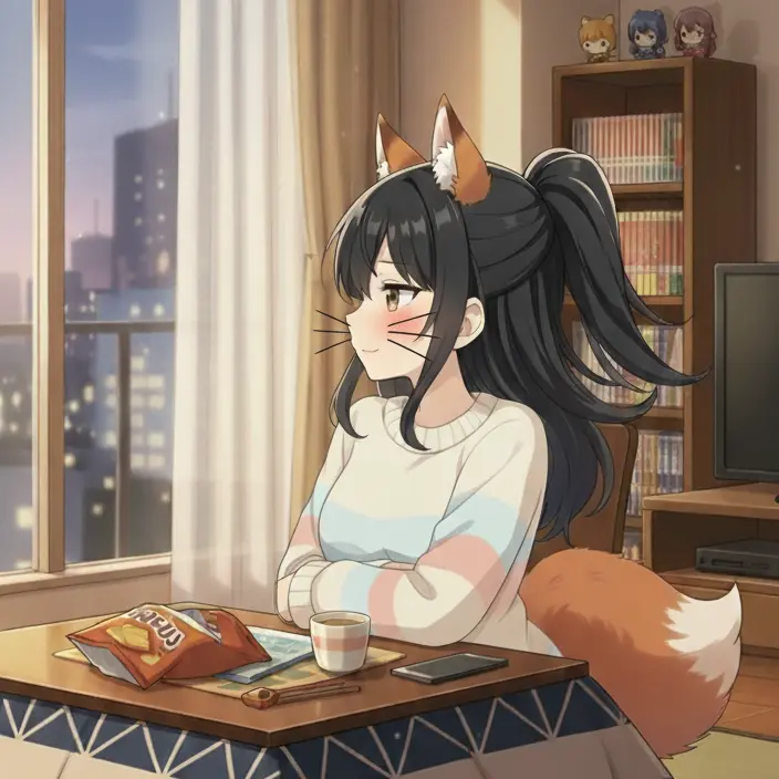 SavoryFort0272의 変身が徐々に解けていく…(狐)