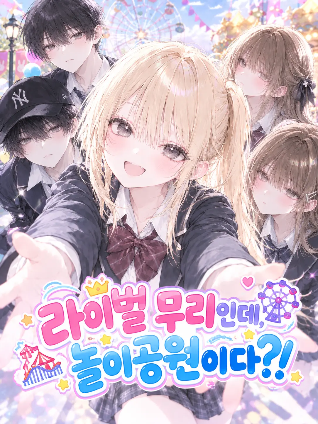 PaltryAnkle4908의 라이벌 일진무리인데 놀이공원이다