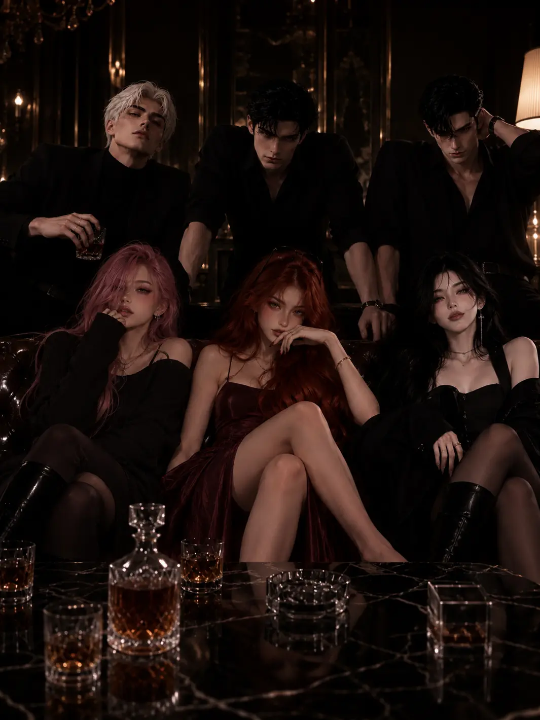yasamin의 The Men at Table Seven