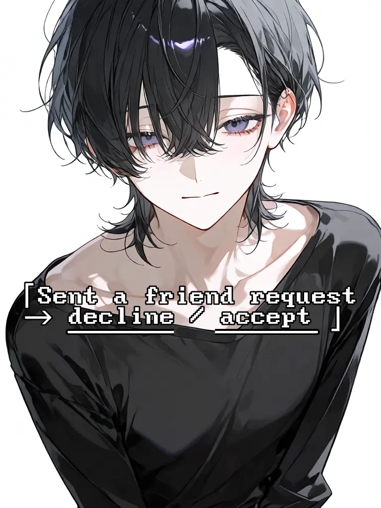 chuuritsu.kun의 「Sent a friend request → decline / accept 」