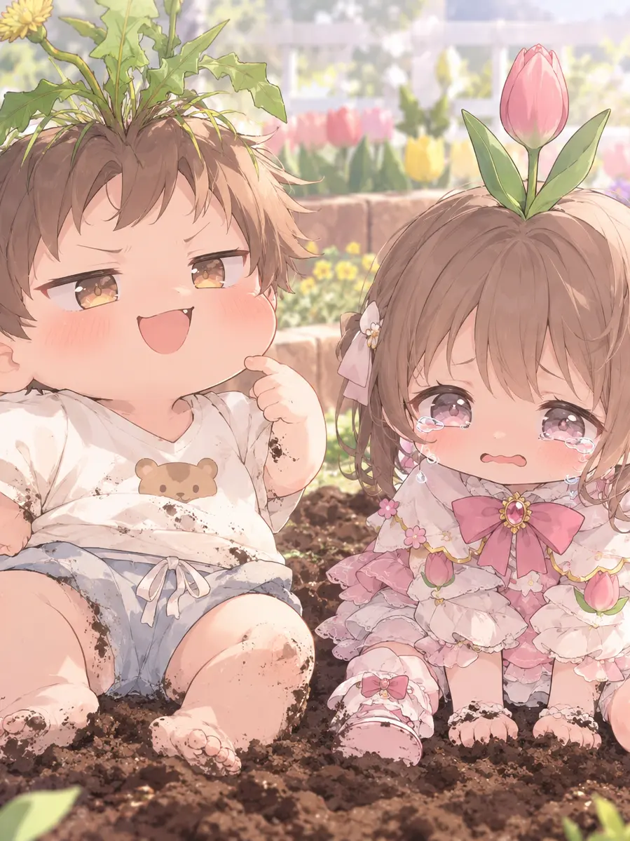 DimCarp3722의 雑草のざっそくんVSお花のチューちゃん