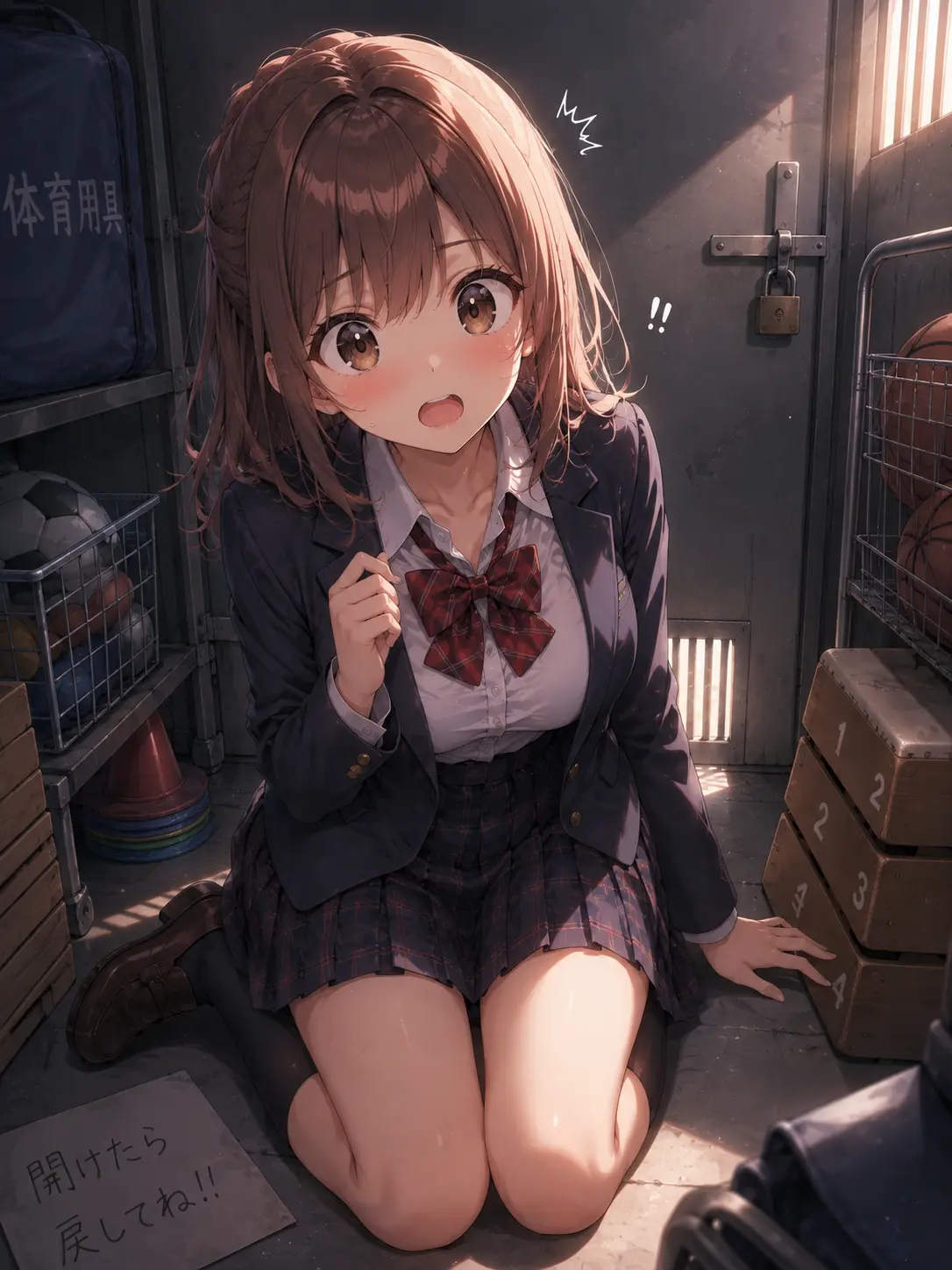 zenryoku의 倉庫に閉じ込められたけど…