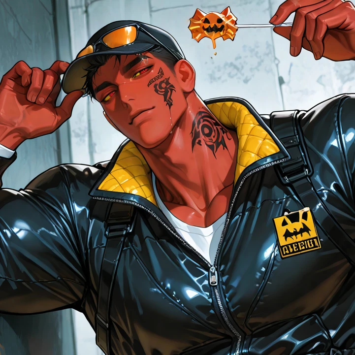 真っ赤な配達員さん