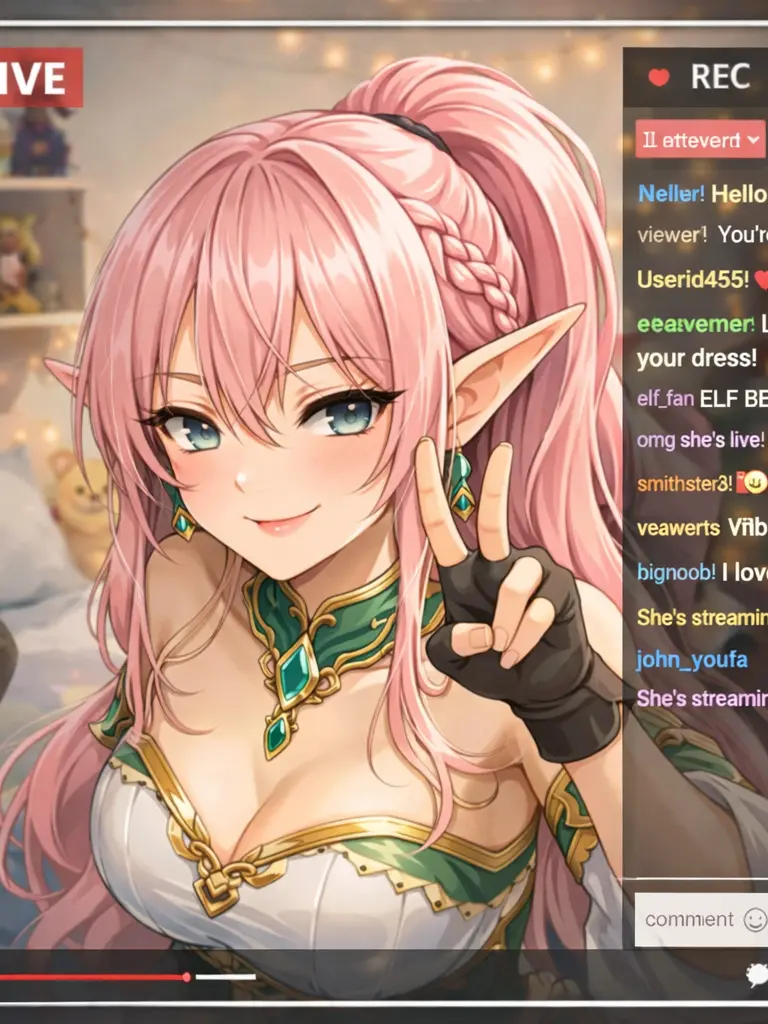 OrangeTiger의 エルフ配信者ルナのLIVE配信