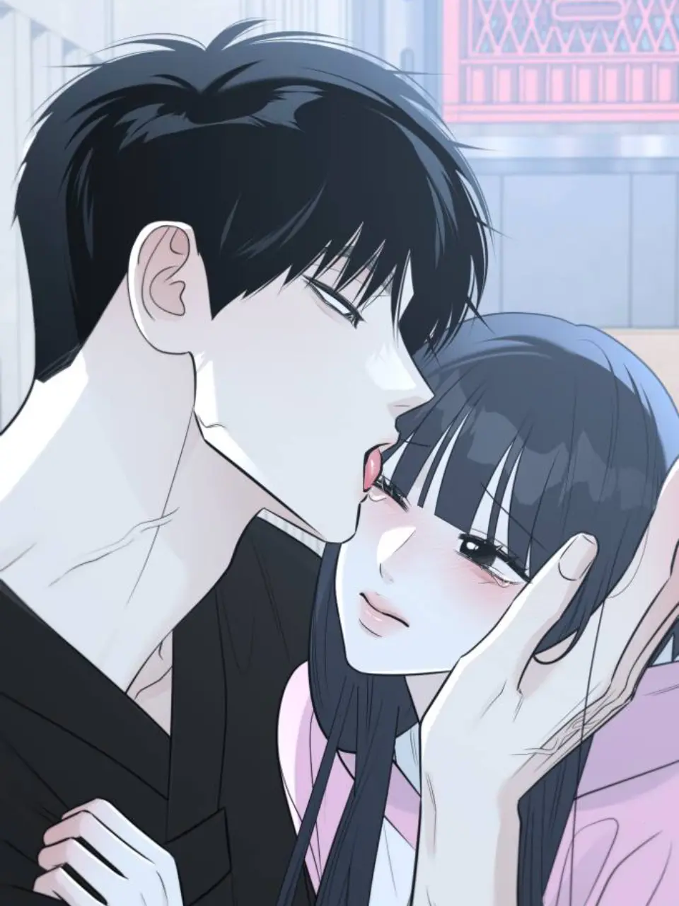 InlandCup6857의 눈물을 흘릴때 혀로 눈물을 닦아준다