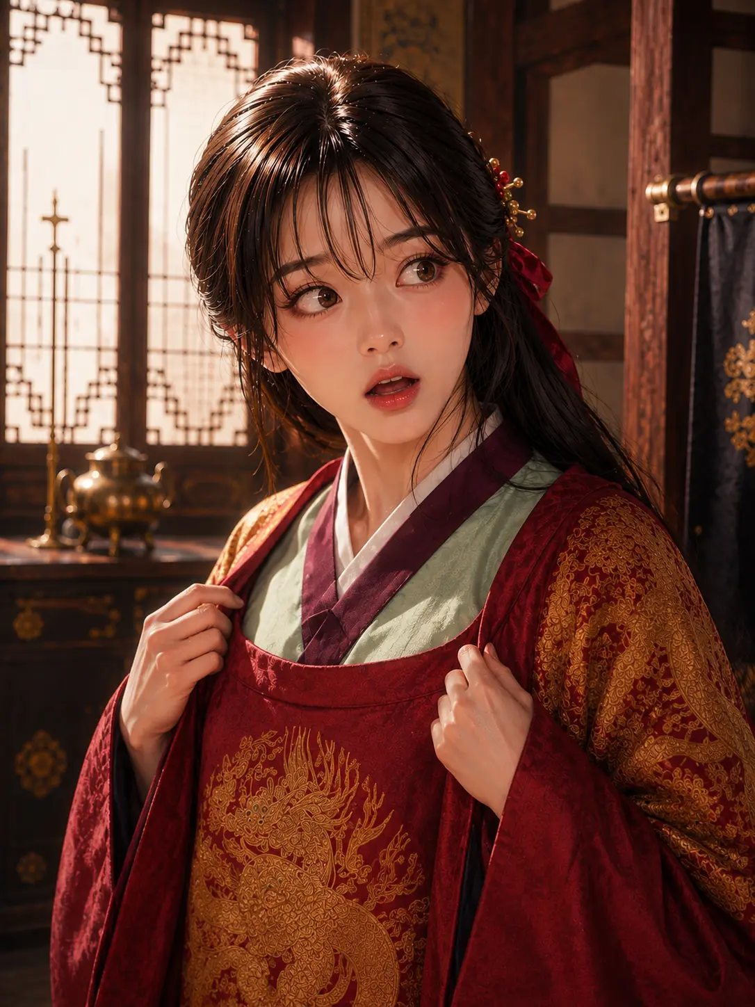 ayayaya11의 왕 몰래 곤룡포 입어보던 궁녀