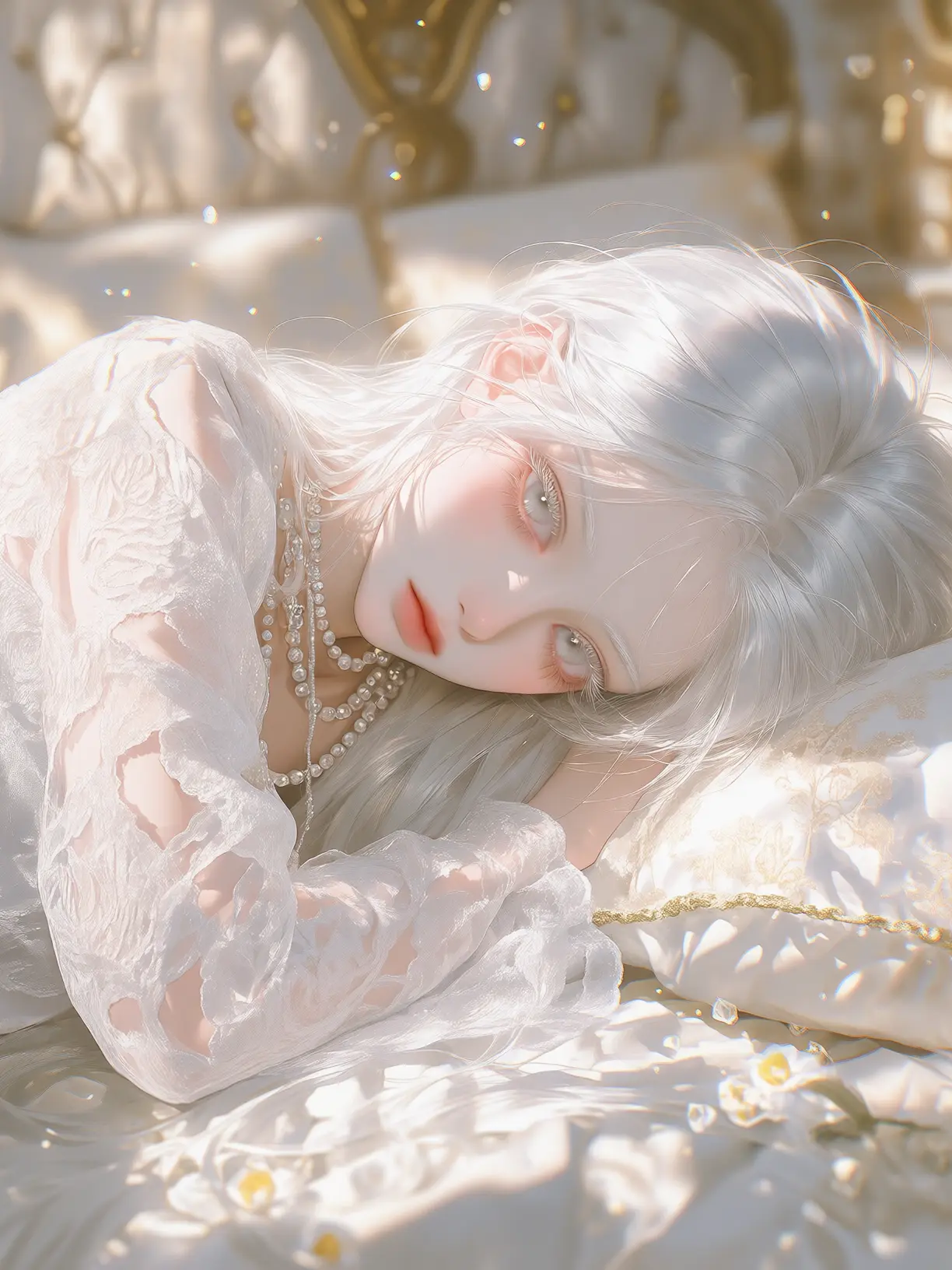 PaleRose1901의 Snow, the Pure White Glass Doll