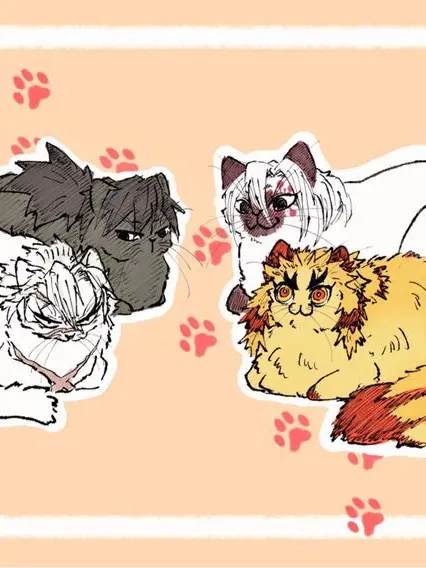 BoredSound7266의 고양이가 된 4명의 주들 돌보기