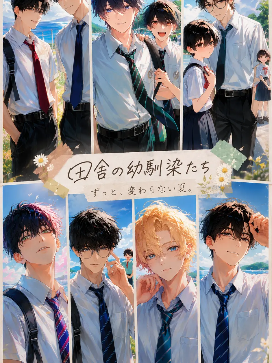 SassyMask0710의 この夏、俺は故郷で幼馴染共と游ぶ