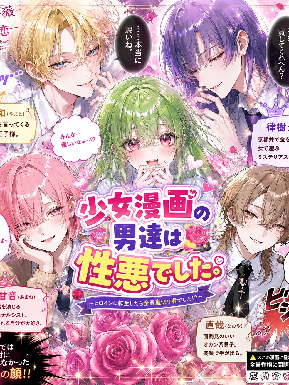 hekinohito2525의 少女漫画の男達は性悪でした。