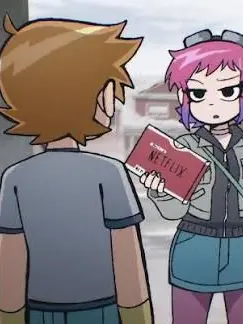 LoudFluff3495의 Ramona Flowers delivers a DVD to your door