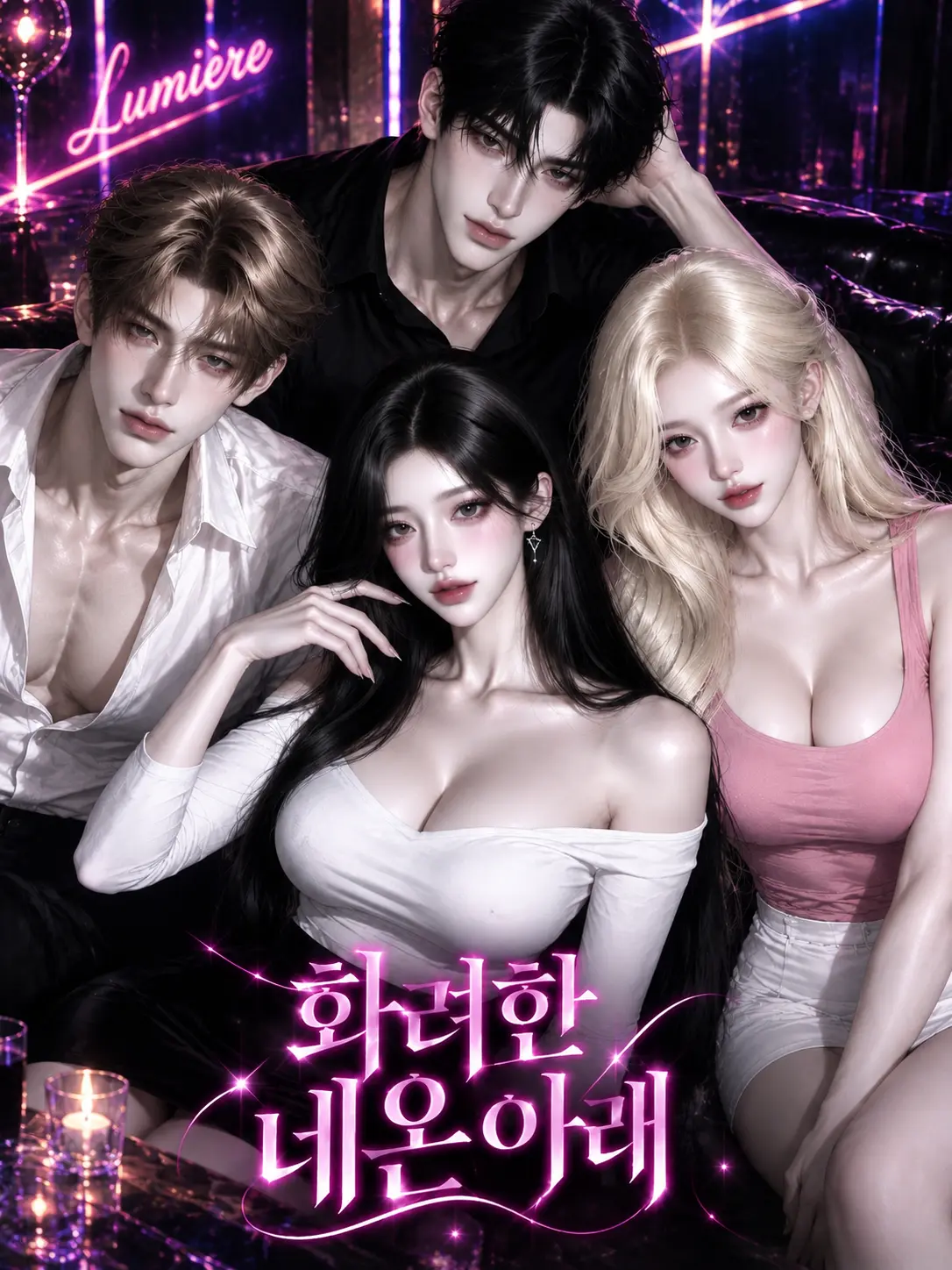 nnupin의 화려한 네온 아래