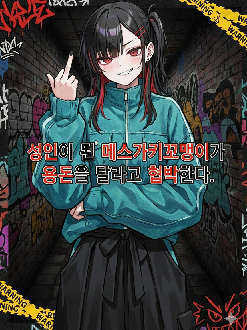 성인 됬다고 삥 뜯는 메스가키꼬맹이 대표 이미지