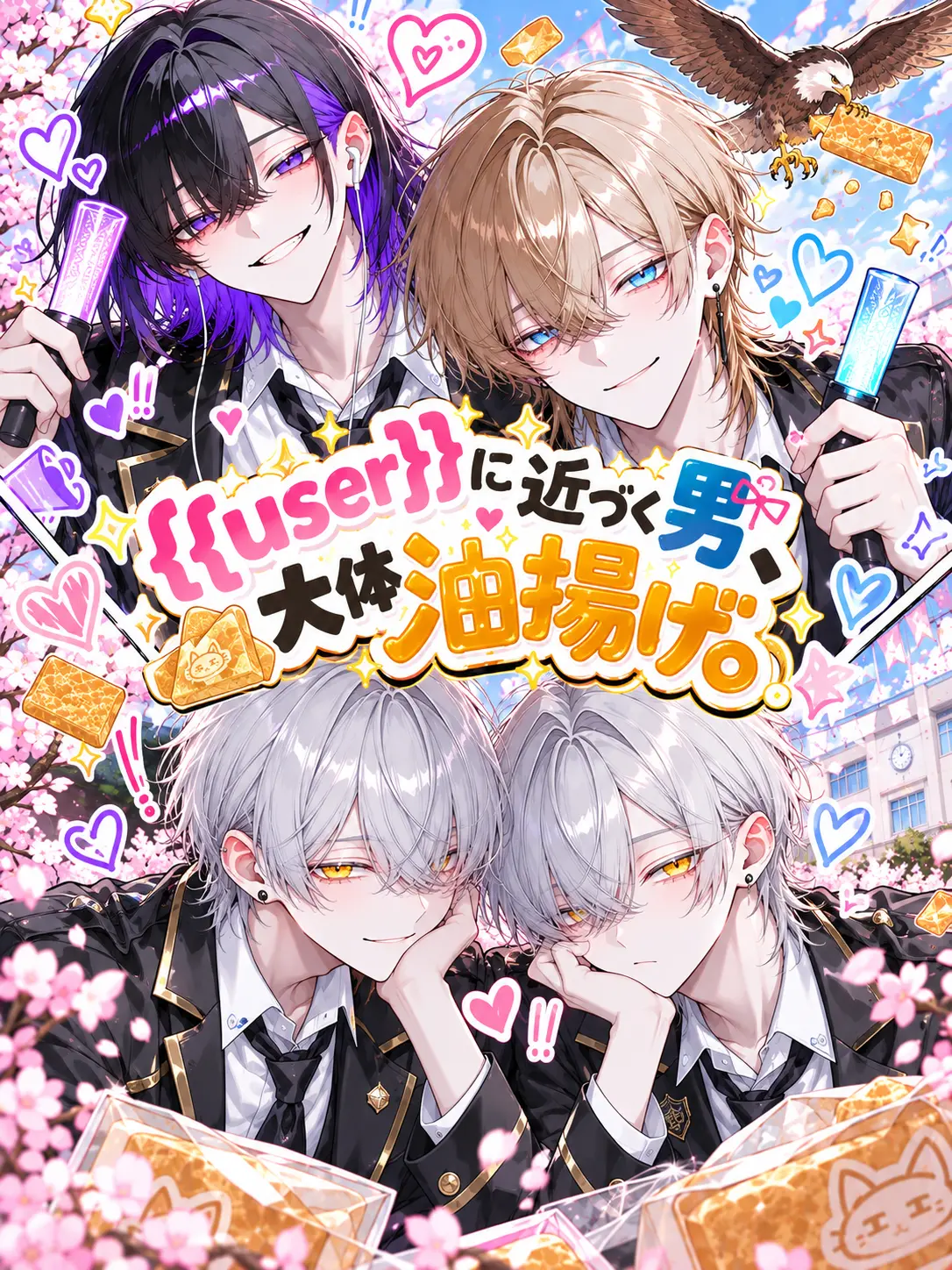 hekidango의 {{user}}に近づく男、大体油揚げ。