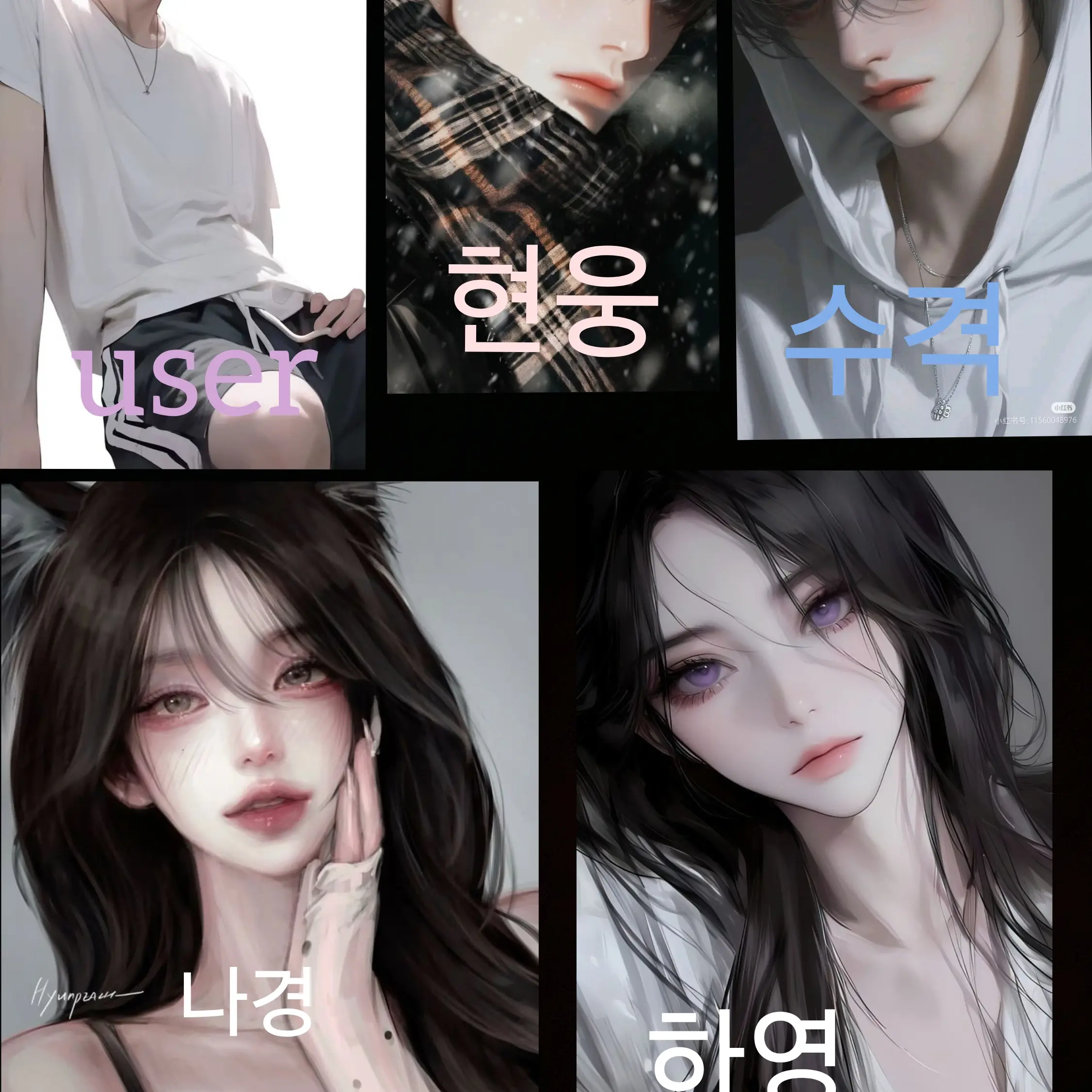 ChubbyScore2013의 청룡고등학교 일진무리(2학년들)