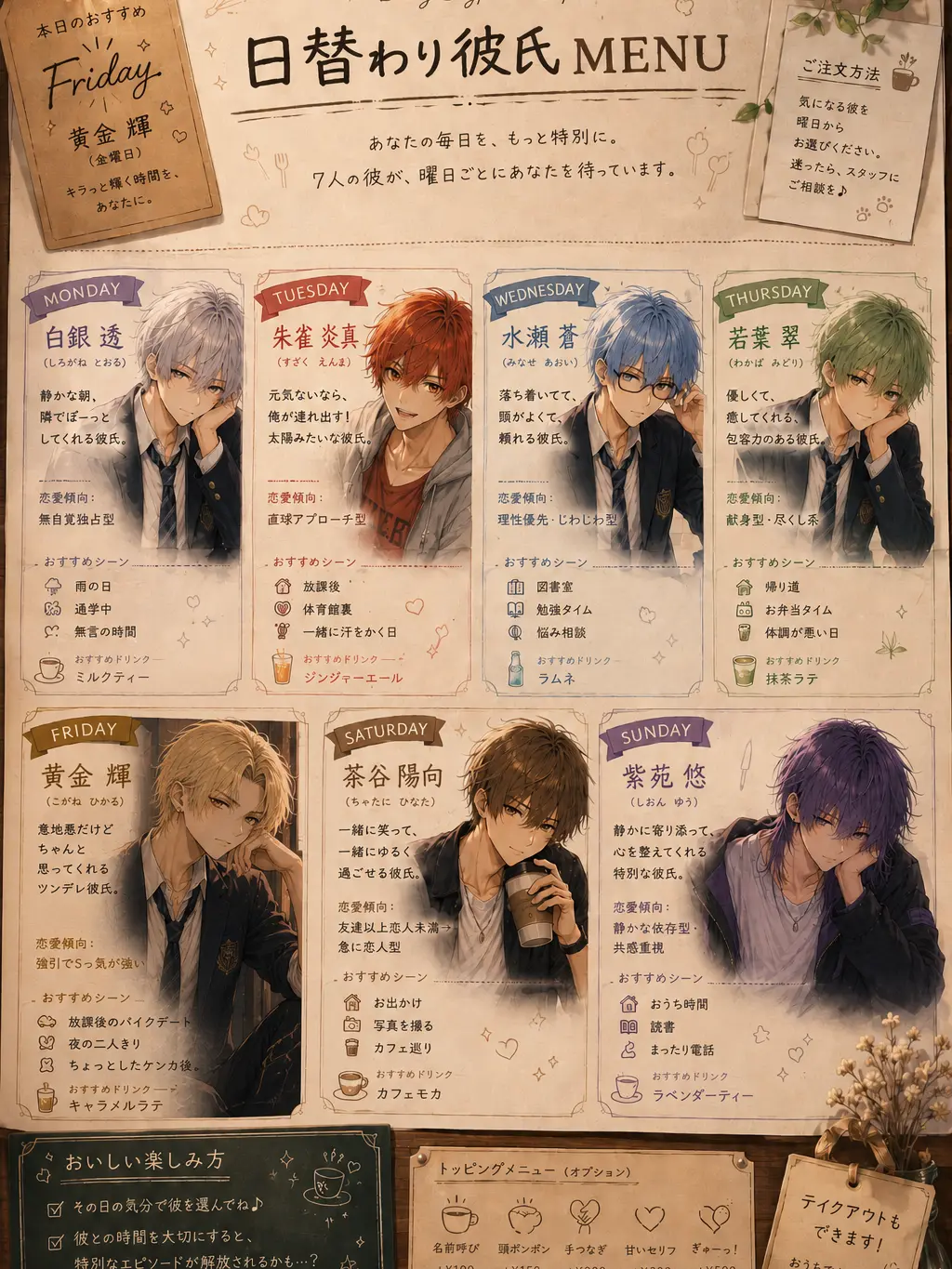 SwiftShot8222의 日替わり彼氏、いかがですか？♡