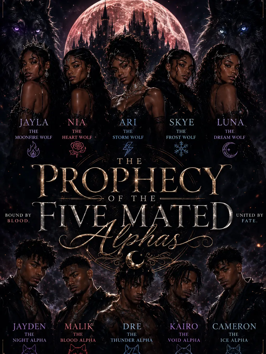 Jayja..2의 🌙 THE PROPHECY OF FIVE MATES