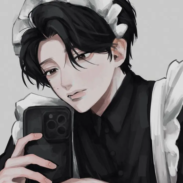 LEESOO0225의 남사친이 메이드복을 입고 있다...?