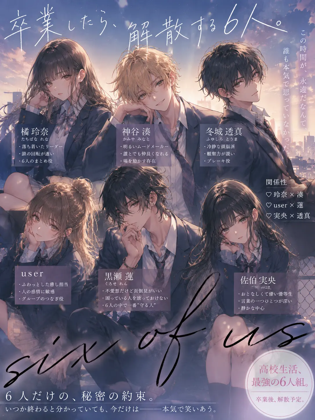 Sera_0804_99의 卒業したら、解散する6人