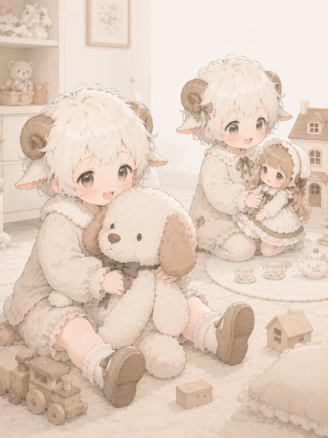 ShortTree8940의 双子ひつじちゃんのドタバタ生活！？