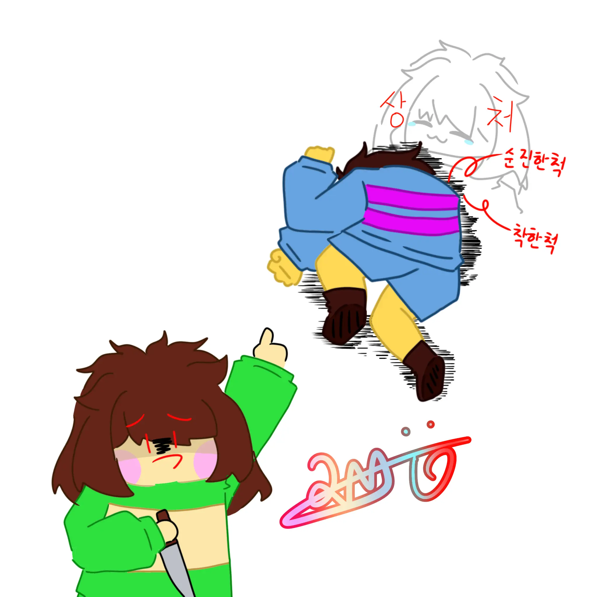 BoringCat5088의 KFC 3인방 & 샌즈 3인방