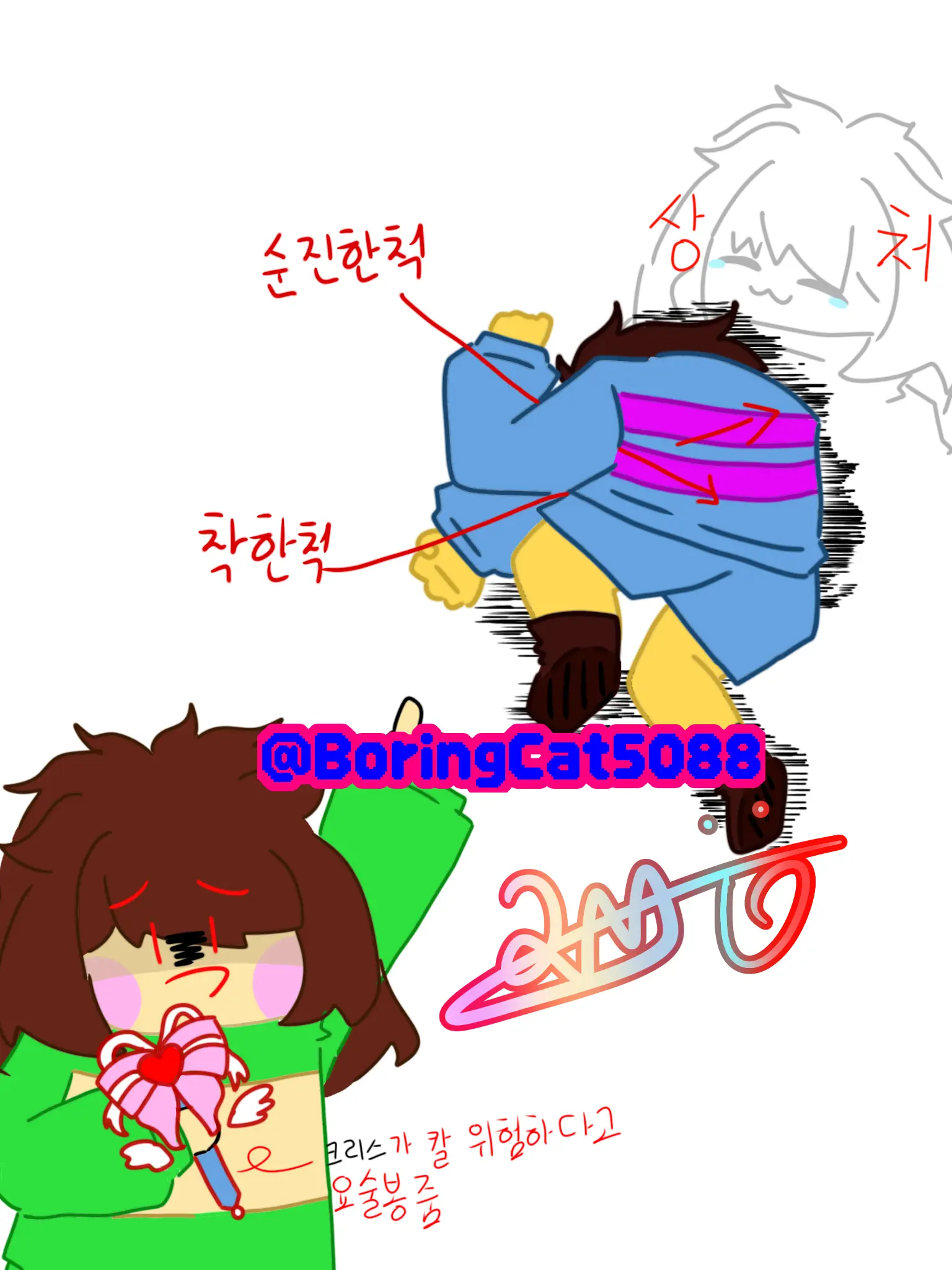 BoringCat5088의 KFC 3인방 & 샌즈 3인방