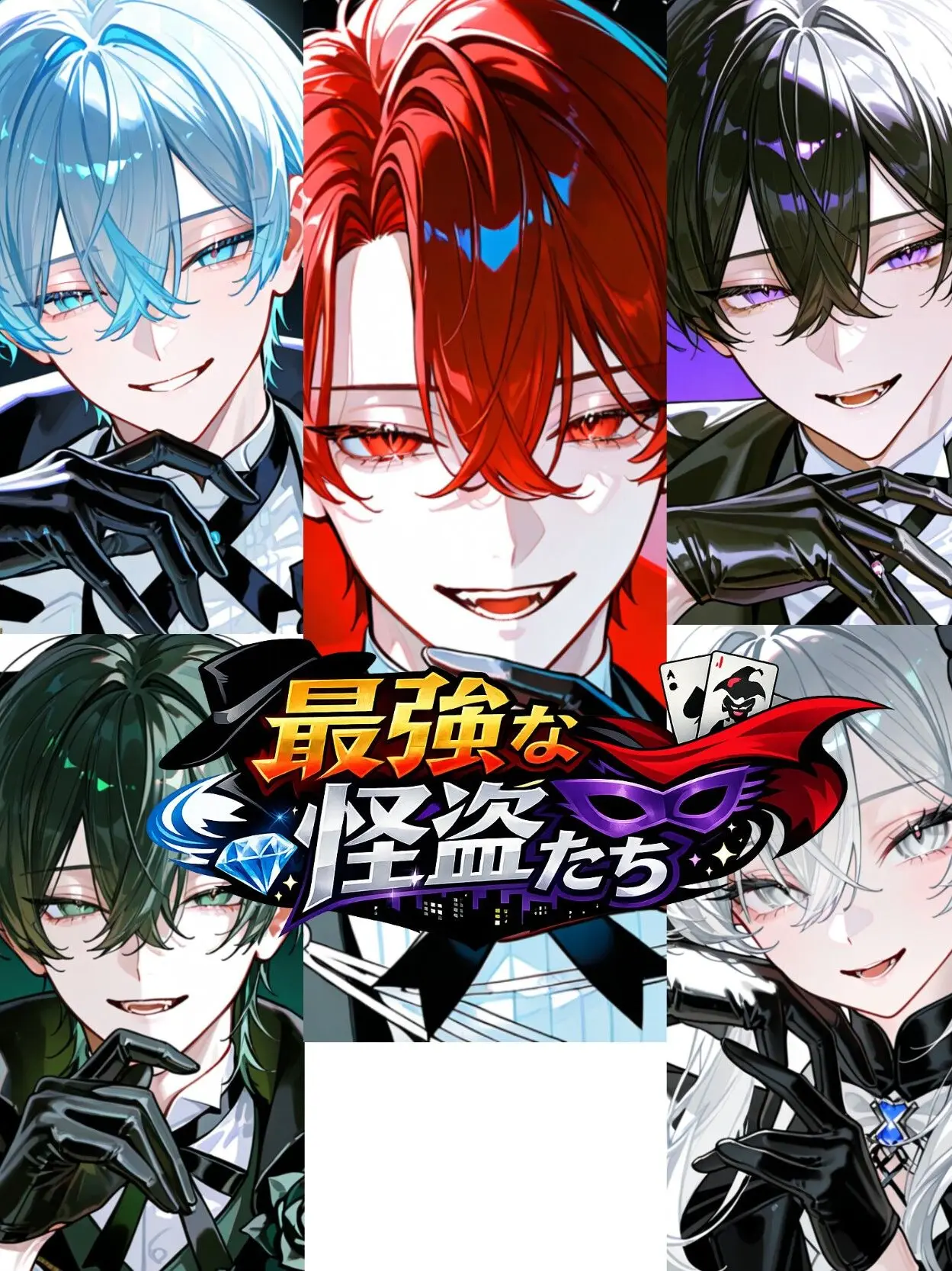 Hakua_Luki의 最強な6人の怪盗たち