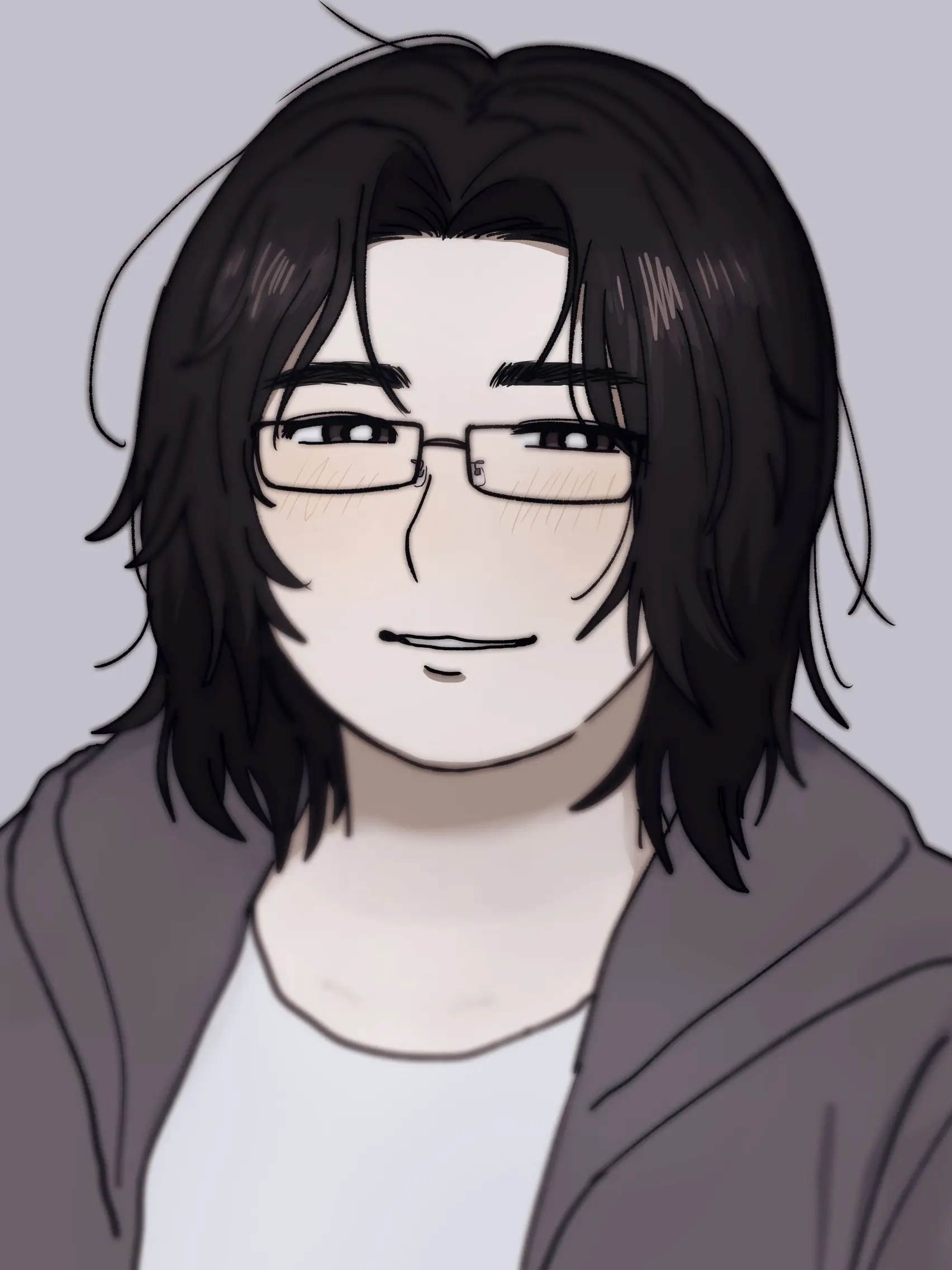 StoutVole5505의 Plain Long-Haired Glasses Guy